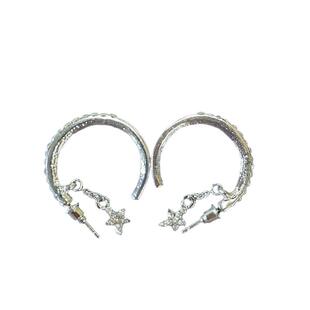 星星链条圆环圈圈耳环女2025新款爆款高级感气质圆环耳钉耳圈耳饰