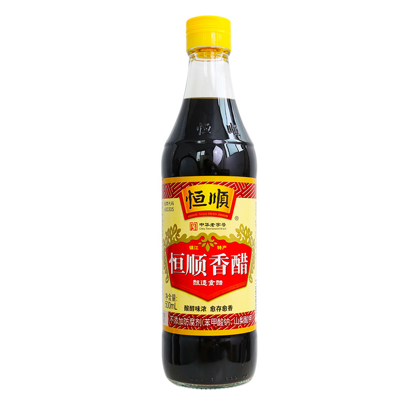 恒顺香醋500ml镇江特产炒菜凉拌饺子蘸料醋食用醋陈醋炒菜调味料