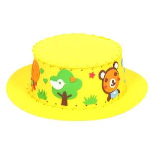 幼儿园手工diy制作EVA帽子儿童立体粘贴画创意缝制益智玩具材料包