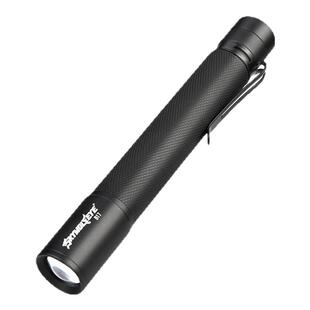 2节5号AA电池LED强光手电筒 户外伸缩带笔夹笔灯小手电送两节电池