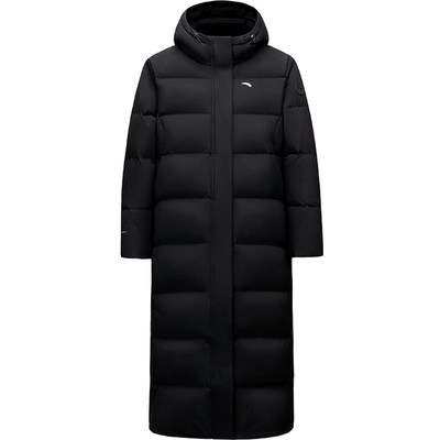 安踏羽绒服长款大白鹅绒