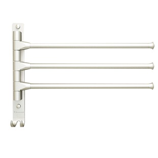 旋转毛巾架太空铝免打孔毛巾挂杆竖式卫生间浴室转角厨房挂抹布架