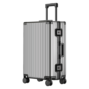 新款全铝镁合金行李箱男女结实耐用拉杆箱万向轮密码旅行登机箱子