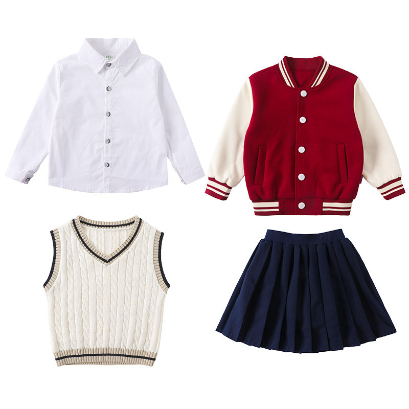 幼儿园园服春秋款棒球服一年级运动班服小学生校服纯棉套装三件套