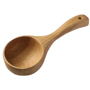 舀米勺挖面粉勺家用原木多功能五谷杂粮勺子厨房工具食品级舀面勺