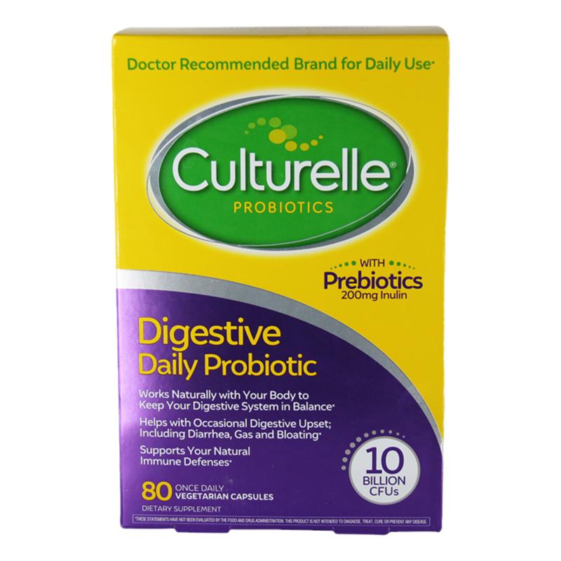 80粒 美国Culturelle康萃乐青少中老年LGG益生菌健康消化调理肠胃