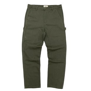 硬汉重磅帆布工装裤男全棉户外休闲裤厚实贴布耐磨宽松直筒长裤