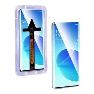 适用opporeno6pro钢化膜reno6pro手机膜新款秒贴盒6pro保护膜全屏覆盖oppo防摔曲面屏高清reno6por抗蓝光贴膜