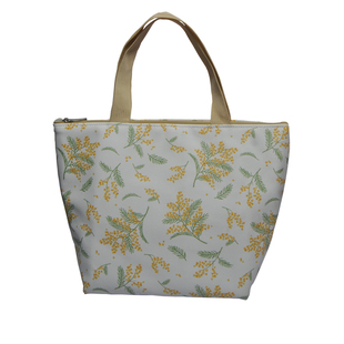 日式拉链手提便当盒上班族学生手拎小布包带饭便当袋保温袋铝箔