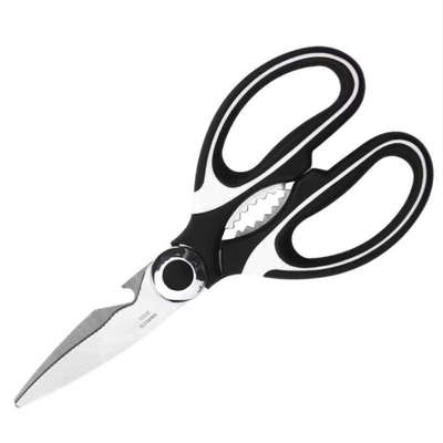 不锈钢杀鱼烤肉厨房剪刀多功能强力鸡骨剪家用高级剪子