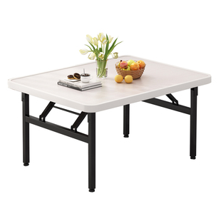 矮桌子折叠桌便携式长方形地桌二人小餐桌家用小户型夜市摆摊桌子