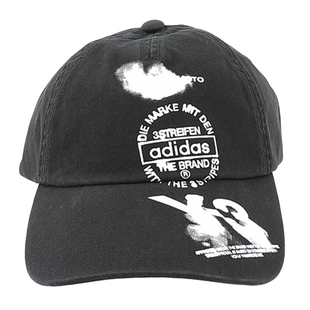 Y3 Y-3 海外直邮 男士潮牌简约涂鸦LOGO时尚休闲棒球帽 KC3339