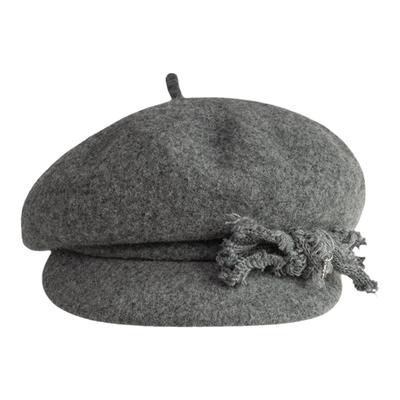 蝴蝶结设计秋冬画家帽