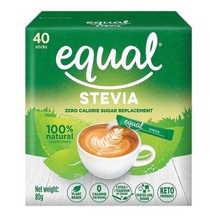 (2香港进口顺丰)怡口甜菊糖40包即盒装速溶清甜美代式货版购EQUAL