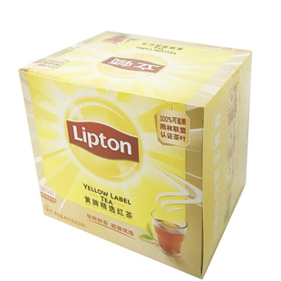 包邮立顿黄牌精选红茶包S200包400g实惠装斯里兰卡红茶叶袋泡茶2g