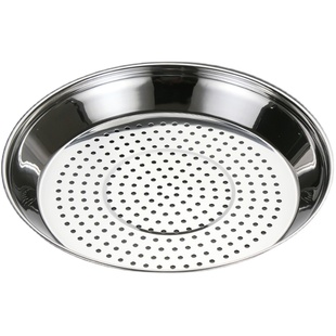 铁人铁锅蒸笼不锈钢加厚蒸盘家用炒锅蒸笼蒸屉适合30cm32cm34cm锅