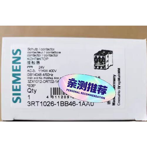 低压接触器3RT1026-1BB46-1AA0   3RT1