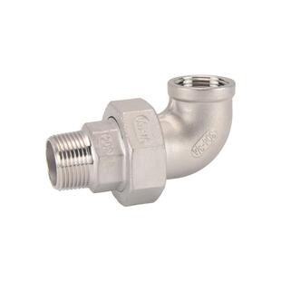 4分内丝活接弯头2/3/6分由任水管配件304不锈钢内外丝90度直角弯