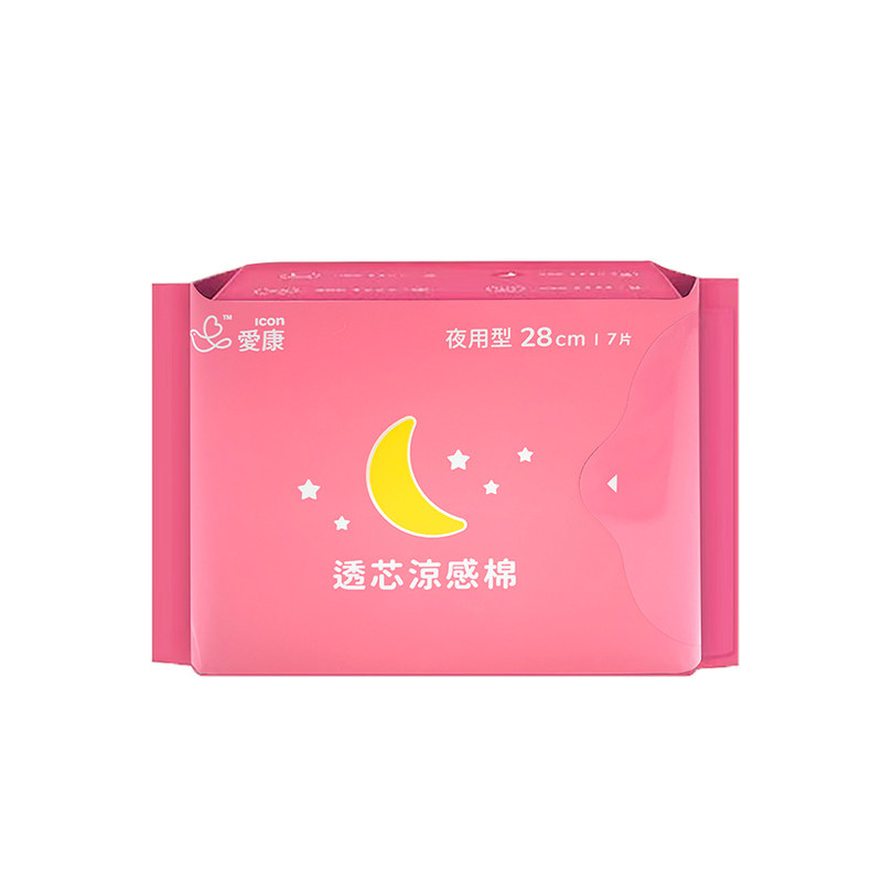 爱康棉柔天然草本透气日用卫生巾
