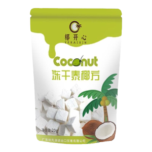 椰开心冻干泰椰方椰子肉非油炸水果干办公室解馋冻干水果20g*4袋