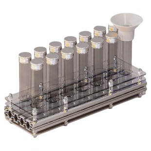 【SSR】铝合金单向呼吸阀密封咖啡豆试管玻璃瓶储存闻香与收纳架