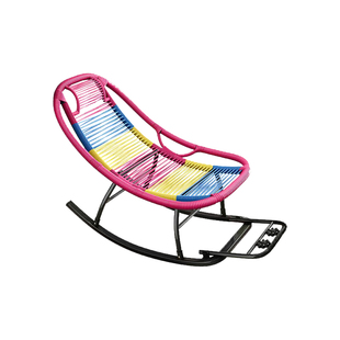 躺椅摇摇椅子午休大人阳台家用休闲懒人逍遥椅可睡觉彩色休闲藤椅