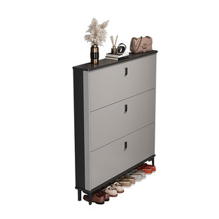 入户门窄小鞋柜2025新款超薄翻斗门外走廊楼道鞋柜家用室内玄关柜