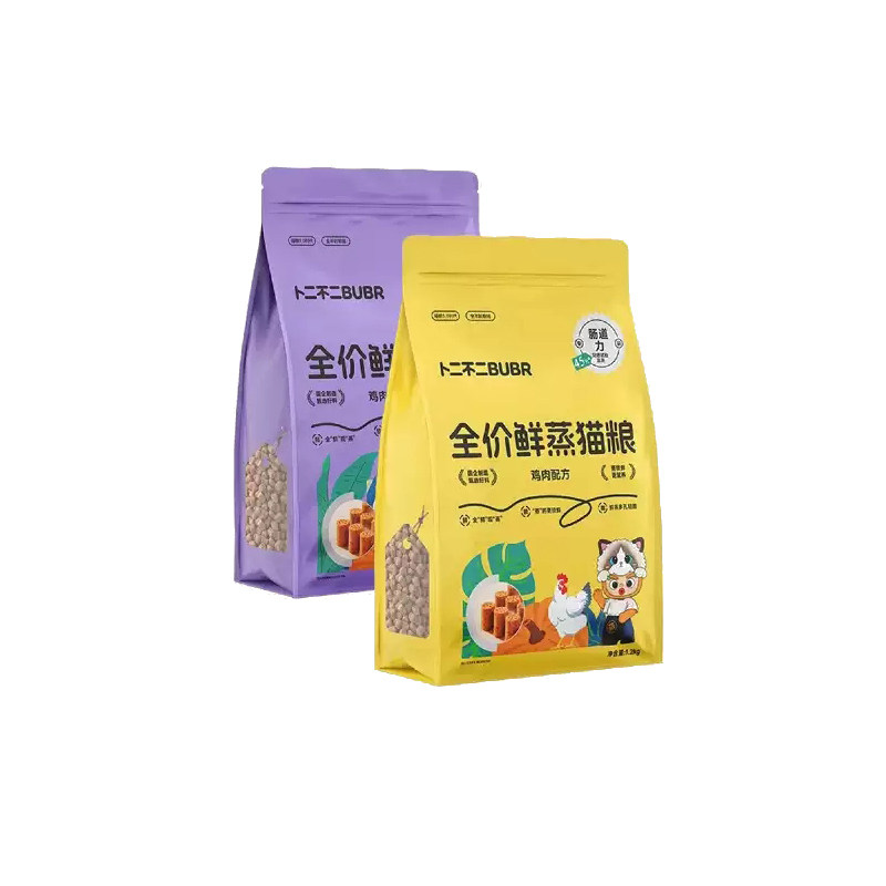 卜二不二鲜蒸全价猫粮纯鲜肉美毛