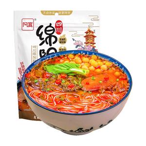 阿宽绵阳米粉牛肉味酸辣特色地域小吃速泡方便粉丝带调料