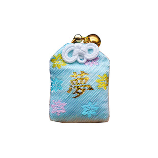 现货日本御守金阁寺梦守梦想守护香囊刺绣情侣手机包挂件吊坠代购