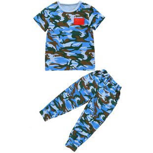 儿童迷彩服套装男女童特种兵短袖夏装小孩海军装演出服夏季军训服