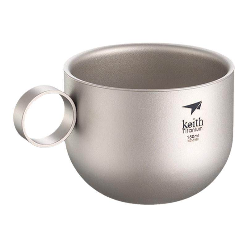 keith铠斯咖啡杯双层防烫水杯勺
