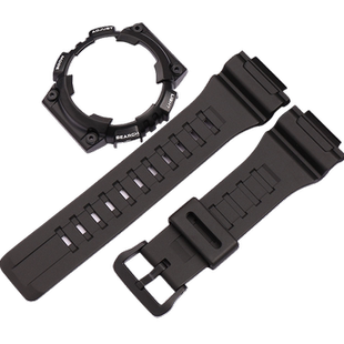 橡胶树脂表带表壳适用于AQ-S810WC 5208手表带男女针扣手表配件