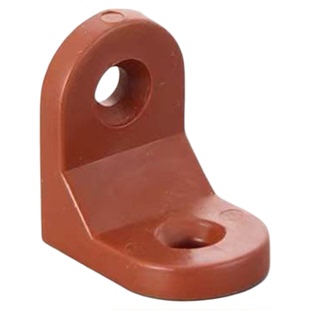 白色加厚家具塑料小角码L型90度双孔五金配件木板固定器支撑角码