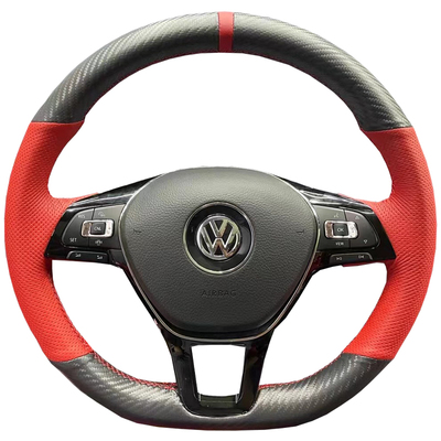 大众CC新宝来朗逸探岳帕萨特凌渡迈腾新速腾方向盘套真皮手缝把套