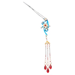 戏曲剧偏凤越剧黄梅戏小花旦头饰小姐挑凤钗直播表演出配饰品簪子