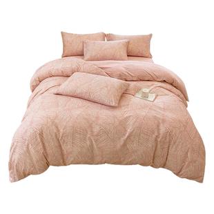 ab面一面棉一面绒被套单件a全棉磨毛b牛奶绒加绒珊瑚法兰绒面被罩