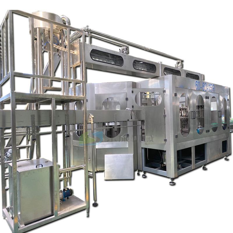 全自动含气饮料啤酒灌装机红酒白酒玻璃瓶三合一 灌装生产线设备