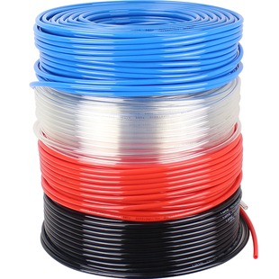 高压气管软管亚德客空压机气泵6/10/12/8mm透明pu夹纱管防爆进口