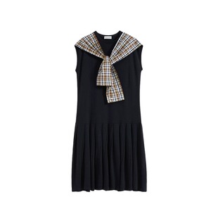 SHORT SENTENCE短句26春设计师款披肩无袖针织连衣裙