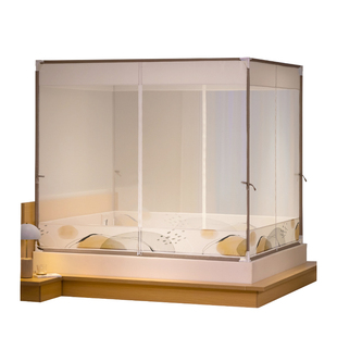 2025新款高级蚊帐家用卧室三开门加密加厚儿童防摔支架拉链款方帐