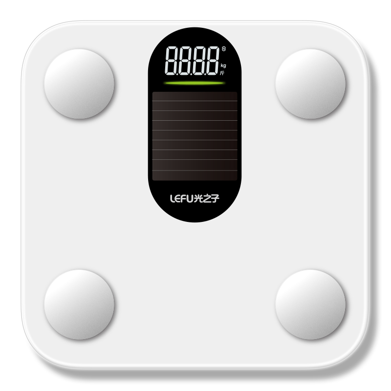 LEFU乐福光能体脂秤【光能蓄电】体重秤电子秤家用减肥人体称重专用智能精准磅斤数显示女生高精度2025新款