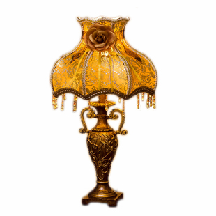 欧式台灯卧室床头灯仿古复古田园创意结婚庆时尚礼品装饰台灯