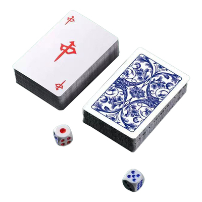 麻将牌麻将扑克牌防水加厚耐打家用纸牌麻将旅行防水加厚文创用品