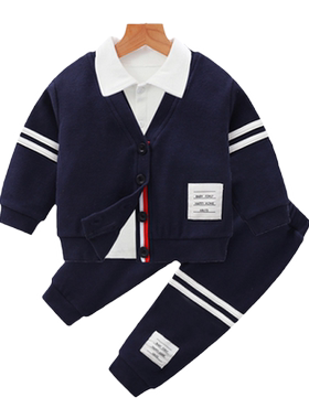 周岁男宝礼服分体套装秋冬学院风