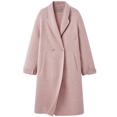 PEACEBIRD羊驼毛双面呢大衣