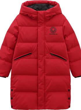 波司登儿童羽绒服连帽抗菌耐磨