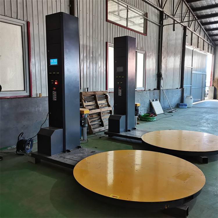 小型纸箱缠膜机预拉伸压顶式缠绕膜打包机自动感应围膜机