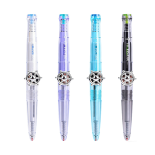 点石制笔深海舱航海中性笔双珠旋转出芯速干学生考试高颜值时空舱顺滑黑笔初高中生刷题笔作业笔记DS-0145