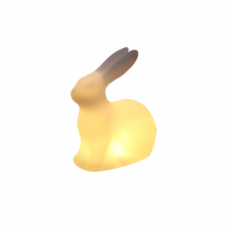 led七彩发光兔子灯中秋
